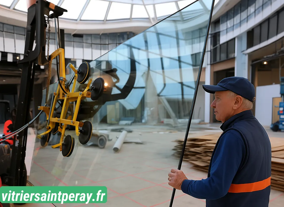Remplacement de vitrine magasin Saint-Péray